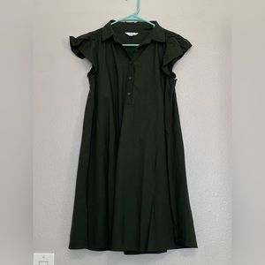 Time and Tru Dress: Olive Green Size XS